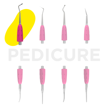 Кюретка для педикюра Staleks Combo UNIQ 31 (загиб влево) сменная часть лопатки