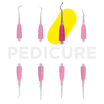 Кюретка для педикюра полусфера Staleks Pro Combo UNIQ 33 (WPPQ-33) — сменный модуль для деликатной работы с вросшими ногтями צור и сухими мозолями