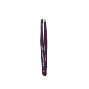Пинцет для бровей STALEKS PRO EXPERT 11 TYPE 3 Violet