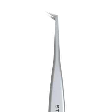 Пинцет профессиональный для ресниц L-образный STALEKS EXPERT 40 TYPE 2 L-70
