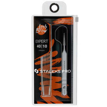 Пинцет профессиональный для ресниц прямой STALEKS EXPERT 40 TYPE 10 Пинцет профессиональный для ресниц прямой STALEKS EXPERT 40 TYPE 10