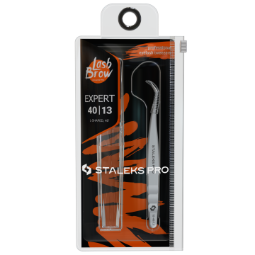 Пинцет профессиональный для ресниц L-образный STALEKS EXPERT 40 TYPE 13 L-40 Пинцет профессиональный для ресниц L-образный STALEKS EXPERT 40 TYPE 13 L-40