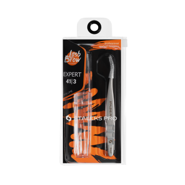 Пинцет профессиональный для ресниц изогнутый STALEKS EXPERT 41 TYPE 3