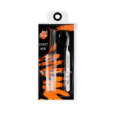 Пинцет для ресниц профессиональный mini L STALEKS EXPERT 41 TYPE 8