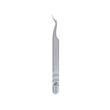 Пинцет для наращивания ресниц Staleks Pro EXPERT 45 Type 1 (TE-45/1) изогнутый — профессиональный пинцет STALEKS для объемного и мега-объемного lash-наращивания