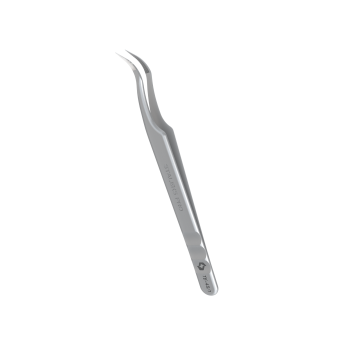 Пинцет для наращивания ресниц Staleks Pro EXPERT 45 Type 1 (TE-45/1) изогнутый — профессиональный пинцет STALEKS для объемного и мега-объемного lash-наращивания