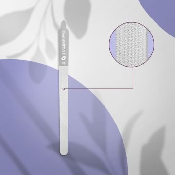 Пилка для ногтей капля лазерная STALEKS PRO EXPERT 11 155 мм (прямая с ручкой)