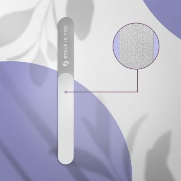 Пилка для ногтей прямая лазерная STALEKS PRO EXPERT 11 165 мм (широкая прямая с ручкой)