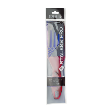 Пилка для пяток пластиковая STALEKS PRO EXPERT 10 TYPE 2 80 и 120 грит