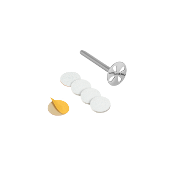 Педикюрный диск-основа удлиненный STALEKS PRO EXPERT PODODISC ХS со сменными файлами 180 грит 10 мм (5 шт) Педикюрный диск-основа удлиненный STALEKS PRO EXPERT PODODISC ХS со сменными файлами 180 грит 10 мм (5 шт)