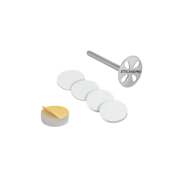 Педикюрный диск-основа удлиненный STALEKS PRO EXPERT PODODISC S со сменными файлами 180 грит 15 мм (5 шт) Педикюрный диск-основа удлиненный STALEKS PRO EXPERT PODODISC S со сменными файлами 180 грит 15 мм (5 шт)