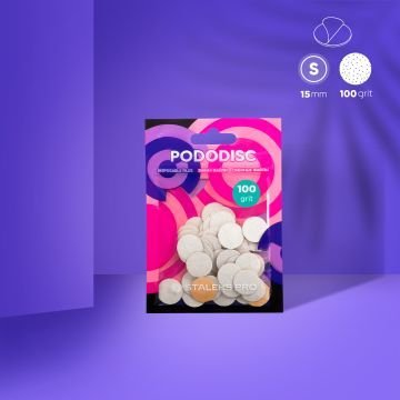 Сменные файлы белые для педикюрного диска 100 грит STALEKS PRO EXPERT PODODISC S 50 шт
