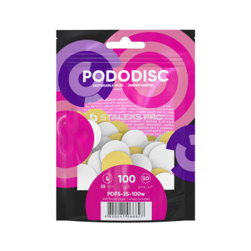 Сменные файлы белые для педикюрного диска на мягкой основе 100 грит STALEKS PRO EXPERT PODODISC L 50 шт Сменные файлы белые для педикюрного диска на мягкой основе 100 грит STALEKS PRO EXPERT PODODISC L 50 шт