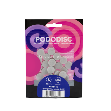 Спонж-файл полировщик для педикюрного диска STALEKS PRO PODODISC S Expert 25 шт