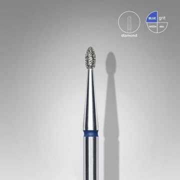 Фреза алмазная Почка закругленная STALEKS PRO EXPERT 1,6 х 3,4 мм синий Фреза алмазная Почка закругленная STALEKS PRO EXPERT 1,6 х 3,4 мм синий
