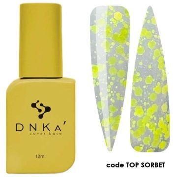DNKa Top Sorbet — верхнее покрытие для ногтей DNKa Top Sorbet — верхнее покрытие для ногтей