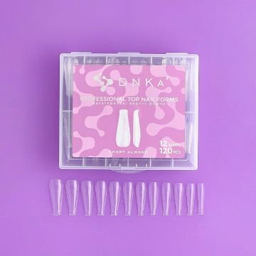 Верхние формы для наращивания DNKa Top Nail Forms Short Almond, 120 шт Верхние формы для наращивания DNKa Top Nail Forms Short Almond, 120 шт