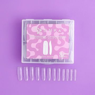 Верхние формы для наращивания DNKa Top Nail Forms Soft Square, 120 шт Верхние формы для наращивания DNKa Top Nail Forms Soft Square, 120 шт