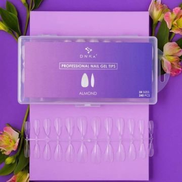 Гелевые типсы DNKa Professional Nail Gel Tips Almond, 240 шт Гелевые типсы DNKa Professional Nail Gel Tips Almond, 240 шт