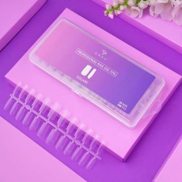Гелевые типсы DNKa Professional Nail Gel Tips Square, 240 шт Гелевые типсы DNKa Professional Nail Gel Tips Square, 240 шт