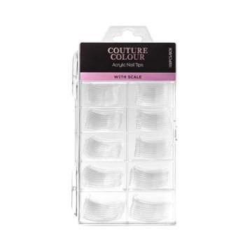 Верхние формы для наращивания ногтей Couture Colour Nail Tips. с разметкой. 100 шт