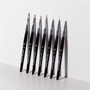 Кисть для дизайна Couture Colour & GS Nail Art Brush 4.5. овальная. искусственный ворс 9 мм