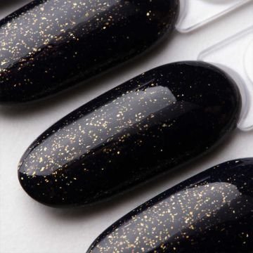 Топ для гель-лака без липкого слоя Couture Colour Glare Top Coat 03 с золотистыми шиммерами Топ для гель-лака без липкого слоя Couture Colour Glare Top Coat 03 с золотистыми шиммерами