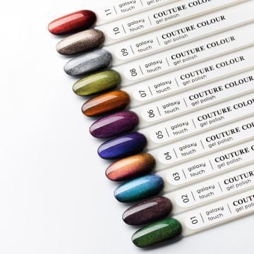 Гель-лак Couture Color Galaxy Touch Cat Eye GT 06 фиолетово-розовый блик