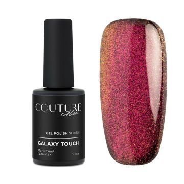 Гель-лак Couture Color Galaxy Touch Cat Eye GT 04 золотисто-розовый блик