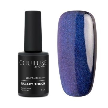Гель-лак Couture Color Galaxy Touch Cat Eye GT 05 сине-фиолетовый блик