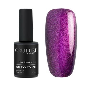 Гель-лак Couture Color Galaxy Touch Cat Eye GT 06 фиолетово-розовый блик