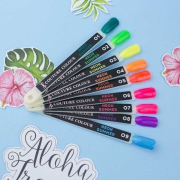 Гель-лак Couture Colour Neon Summer 06 яркий розовый неон