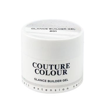 Гель для наращивания Couture Colour Glance Builder Gel 01. молочный с шиммером Гель для наращивания Couture Colour Glance Builder Gel 01. молочный с шиммером