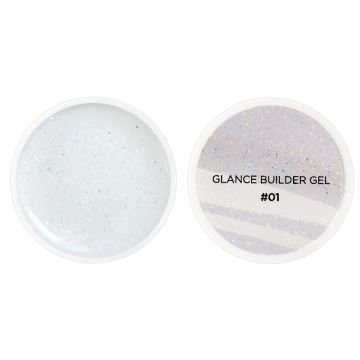 Гель для наращивания Couture Colour Glance Builder Gel 01. молочный с шиммером Гель для наращивания Couture Colour Glance Builder Gel 01. молочный с шиммером