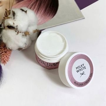 Крем-гель строительный Couture Colour Builder Cream Gel Milky white. молочно-белый Крем-гель строительный Couture Colour Builder Cream Gel Milky white. молочно-белый