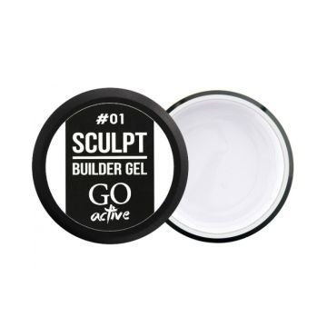 Билдер-гель GO Active Sculpt Builder Gel White 01, цвет - белый. Билдер-гель GO Active Sculpt Builder Gel White 01, цвет - белый.