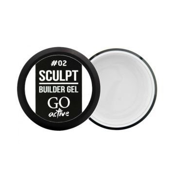 Билдер-гель GO Active Sculpt Builder Gel Milk 02, цвет - молочный.