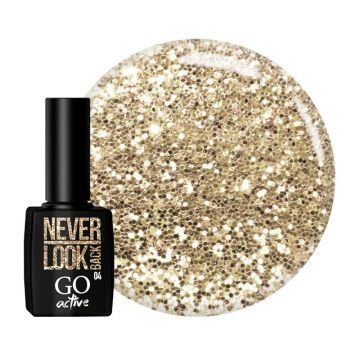 Гель-лак GO Active 004 Never Look Back светло-золотые блестки