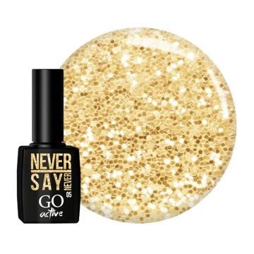 Гель-лак GO Active 005 Never say never золотые блестки