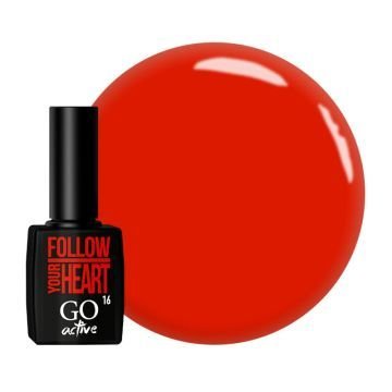 Гель-лак GO Active 016 Follow Your Heart ярко-красный