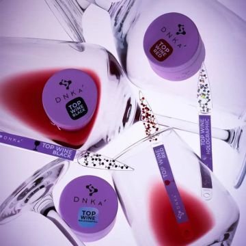DNKa Top Wine Red прозрачный с красными бокалами DNKa Top Wine Red прозрачный с красными бокалами