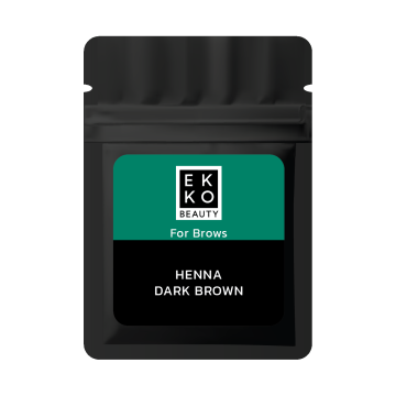 Хна для бровей Ekko Beauty Dark Brown саше 7 г