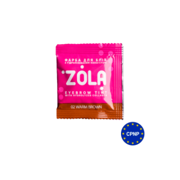 ZOLA Краска для бровей в саше с коллагеном Eyebrow Tint With Collagen 5ml 