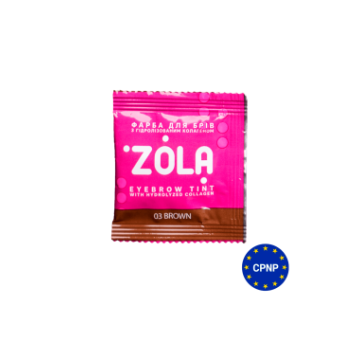 ZOLA Краска для бровей в саше с коллагеном Eyebrow Tint With Collagen 5ml 