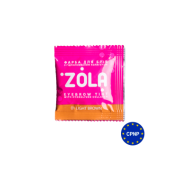 ZOLA Краска для бровей в саше с коллагеном Eyebrow Tint With Collagen 5ml 