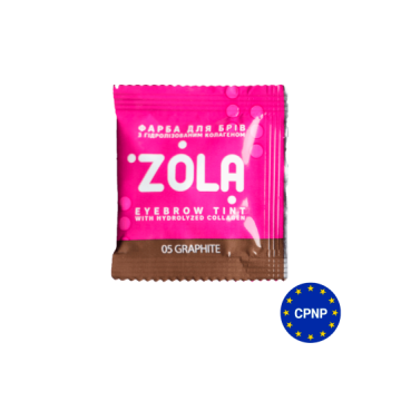 ZOLA Краска для бровей в саше с коллагеном Eyebrow Tint With Collagen 5ml 