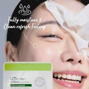 Ugarden CICAPLUS Facial Mask — Успокаивающая восстанавливающая тканевая маска для лица с центеллой и церамидами