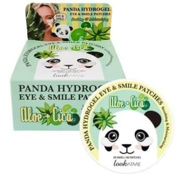 Гидрогелевые патчи для глаз с алоэ и центеллой LookAtMe Panda Hydro-gel Eye Patch (ALOE & CICA) (60 шт. / 30 пар)
