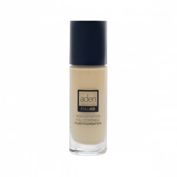 Тональный крем-флюид  01 Porcelain Full HD Flouid Foundation ADEN