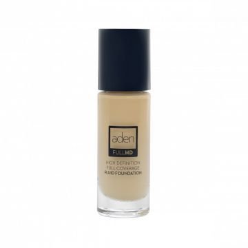 Тональный крем-флюид  02 Ivory Full HD Flouid Foundation ADEN